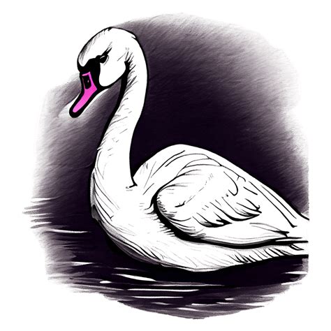 Swan Pencil Sketch · Creative Fabrica
