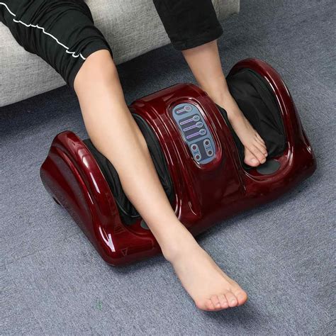 220v Electric Heating Foot Body Leg Massager Shiatsu Kneading Roller Vibrator Machine