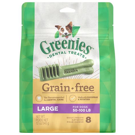 Greenies Dog Dental Grain Free Treats Large 8 Pack 12oz Pets West