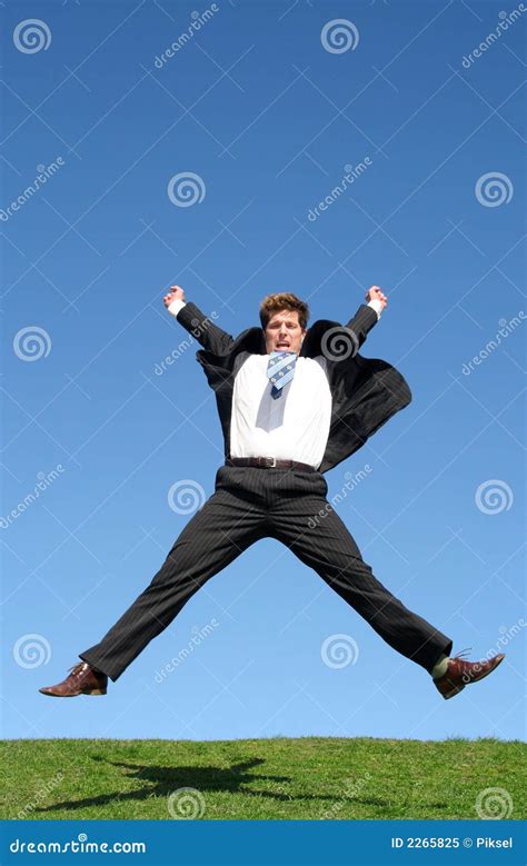 Businessman Jumping Stock Image Image Of Career Leaping 2265825