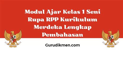 Modul Ajar Kurikulum Merdeka Kelas Sd Seni Rupa Vams Top