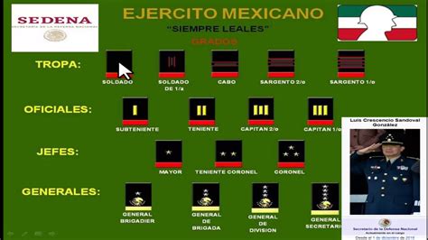 Estos Son Todos Los Rangos Grados Que Hay En El Ejercito Mexicano