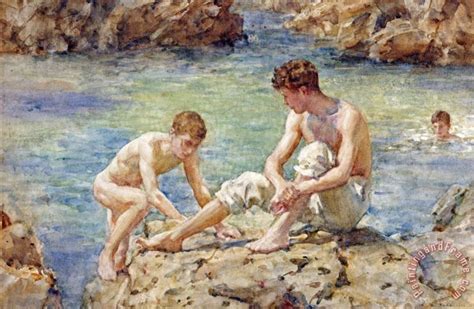 Henry Scott Tuke The Bathers Painting The Bathers Print For Sale