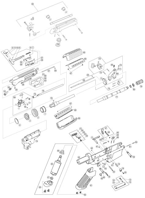 Airsoft M4 Diagram