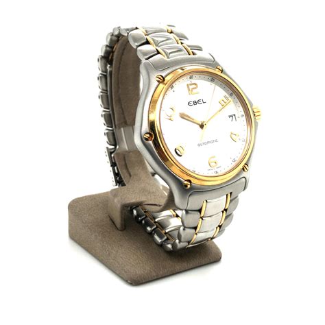 Mens Ebel 1911 Two Tone Wave Watch Ref 1080241 At 1stdibs