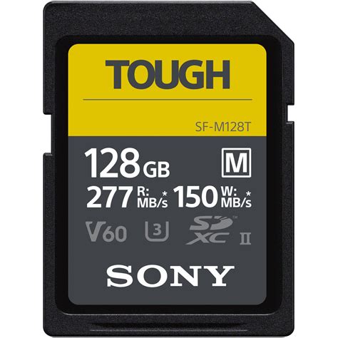 Sony 128gb Sf M Tough Series Uhs Ii Sdxc Memory Card Read 277 Mbs