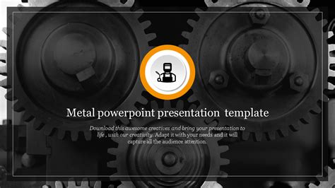 Get Metal Powerpoint Presentation Template Slide Design