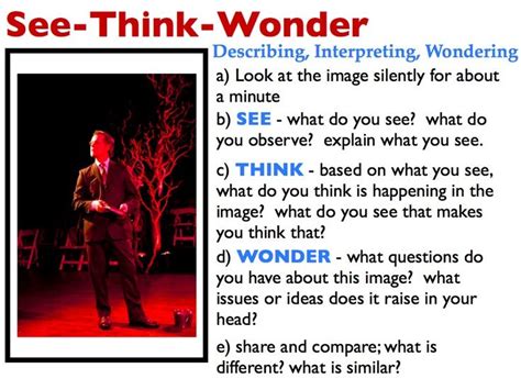 See Think Wonder See Think Wonder Visible Thinking Visible Learning