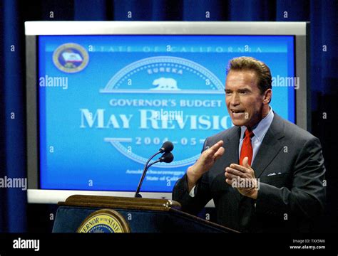 Californias Governor Arnold Schwarzenegger Unveiled The May Revision