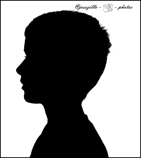 Silhouette Of A Boy Face Clip Art Library