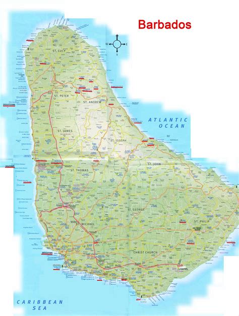 Barbados Mapas Geogr Ficos De Barbados