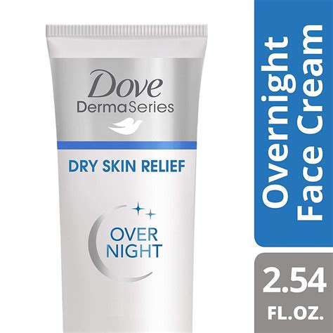Dove Dermaseries Face Dry Skin Relief For Dry Dehydrated Skin Fragrance Free Overnight Face