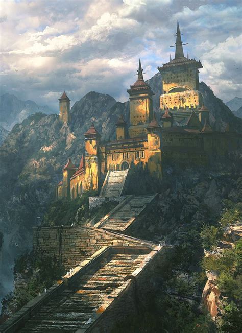 Fantasy Art Watch — Mountain Fort By Veli Nystrom Fantasy Castle