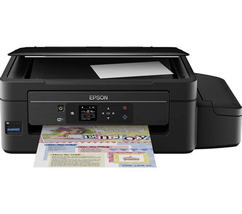Once it has been connected, turn the printer on. EPSON EcoTank ET-2550 All-in-One Wireless Inkjet Printer ...