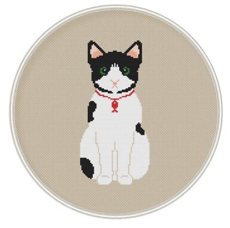 2448 x 2448 jpeg 910 кб. Cute Cat Cross Stitch Pattern Instant Download Free
