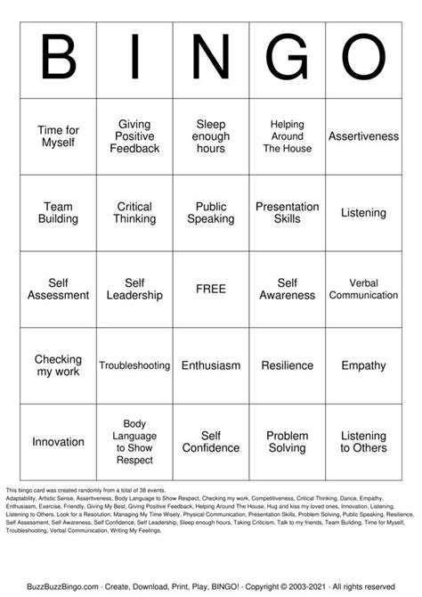 Positive Thinking Bingo Cards To Download Print And Customize