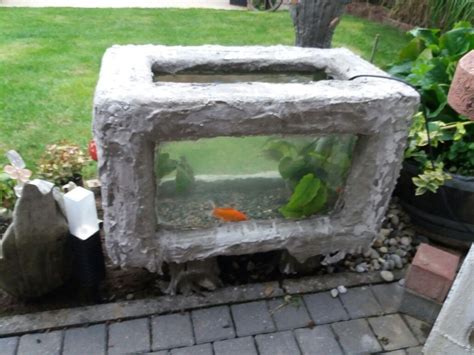 Informations et horaires sur zoologischer garten & aquarium. Aquarium für den Garten aus Beton. | Garten, Aquarium, Basteln