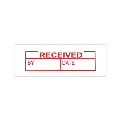 Received Date Stock Stamp 4911104 38x14mm Rubber Stamps Online Singapore