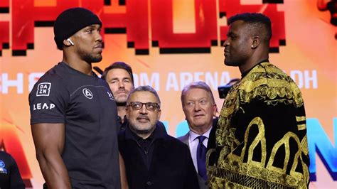 Anthony Joshua Vs Francis Ngannou Fight Time UK Start Time And How To