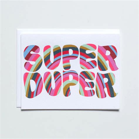 super duper card pictus goods