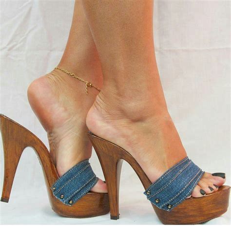 Pin By Gregoreon On Wooden Heels Heels High Heels Girls Shoes Heels