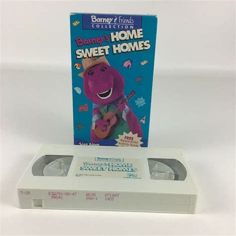 Barney And Friends Collection Sing Along Vhs Tape Home Sweet Etsy