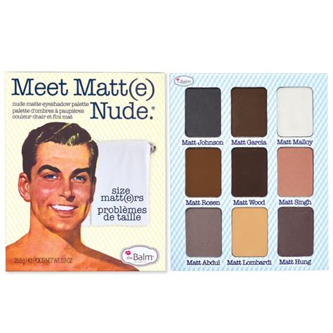 Палетка тіней Thebalm Meet Matte Nude Size Matters ┃ Bonvivant