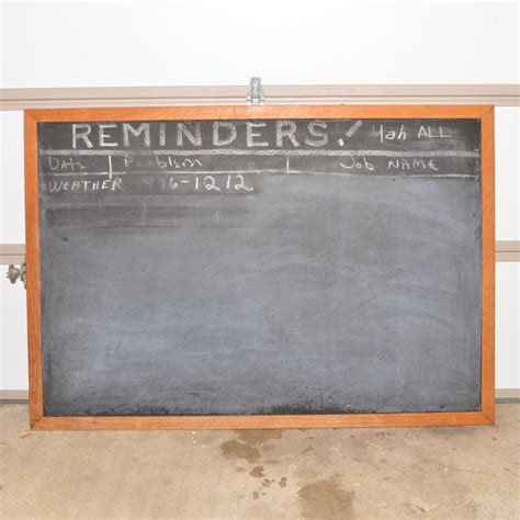 Vintage Classroom Chalkboard Ebth