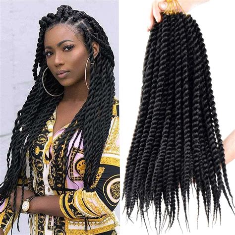 Buy Pack Senegalese Twist Crochet Hair Inch Havana Twist Crochet Braids Soft Synthetic