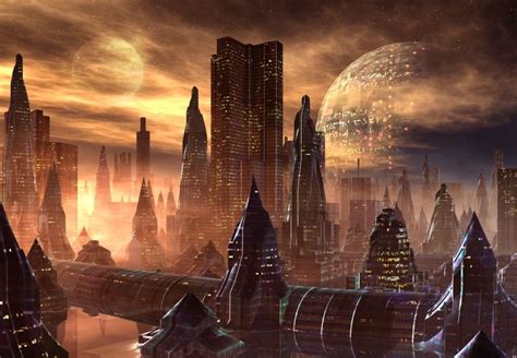 Exploring new fantasy world can really be challenging and interesting for those of us who always lust for something larger than this life. Alien City. | Fantasy city, Fantasy world