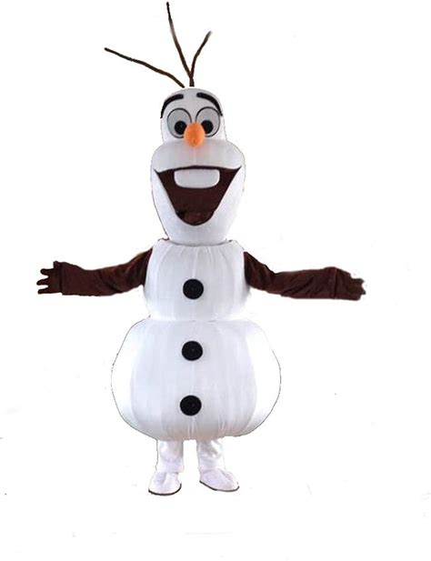 Olaf Snowman Mascot Costume Cospaly Cartoon Character Adult Size