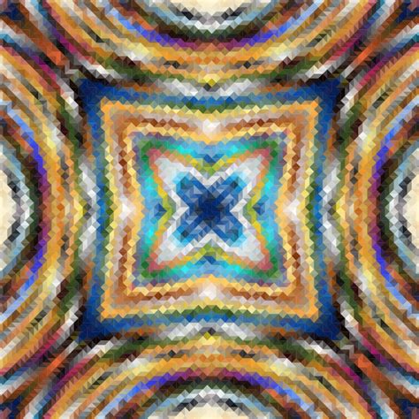 Psychedelic Square Mosaic Openclipart