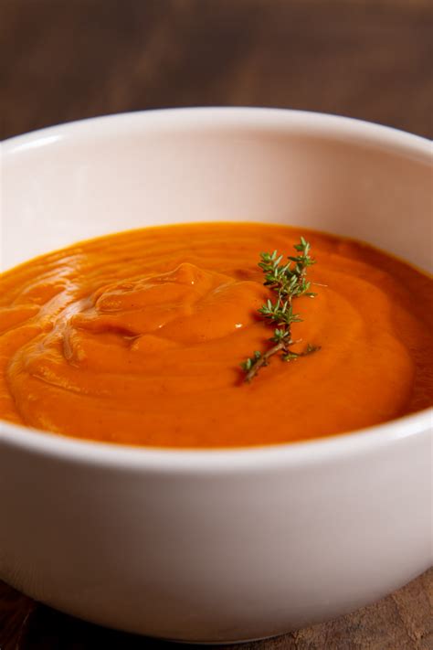 Add in one cup soup mixture and process until smooth. Roasted Tomato and Garlic Soup - thinlyspread.co.uk