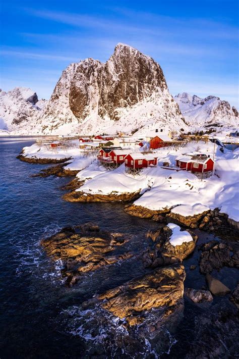 Winter On The Lofoten Islands Stock Image Image Of Frozen Northern