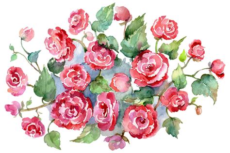 Well you're in luck, because here they come. Bouquet of roses pinks Metamorphosis Watercolor png By ...