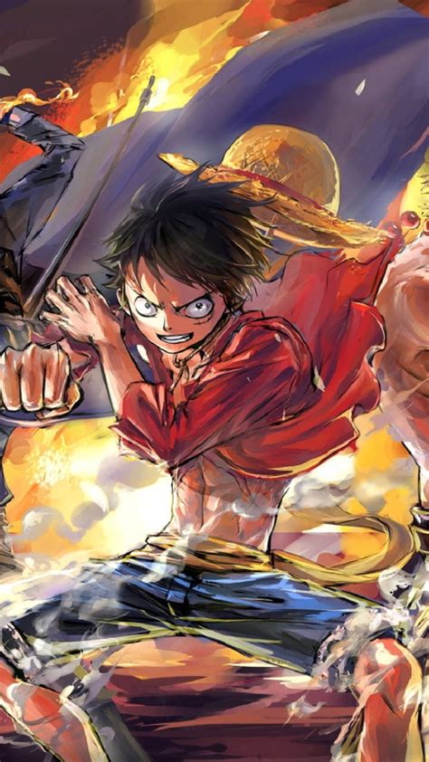 1080x1920 Luffy Ace And Sabo One Piece Team Iphone 7 6s 6 Plus And