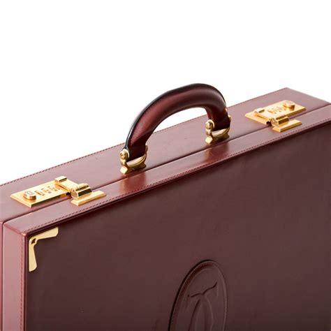 Cartier Vintage Burgundy Briefcase At 1stdibs