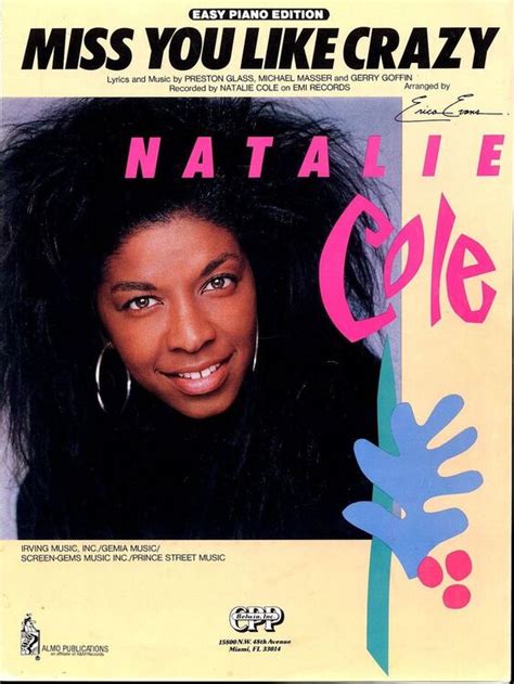 Miss You Like Crazy Easy Piano Edition Featuring Natalie Cole Only