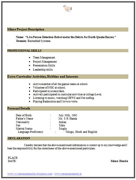 Download sample resume templates in pdf, word boilermaker resume. How to write a personal statement cv examples