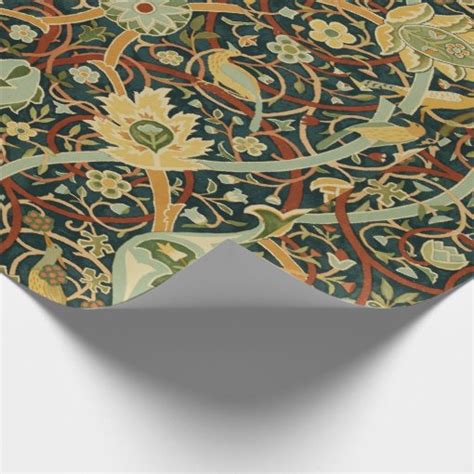 Vintage William Morris Bullerswood Carpet Wrapping Paper Zazzle