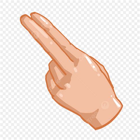 Finger Gesture Png Transparent Two Fingers Pointing Gesture