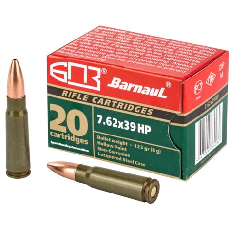 762x39mm Ammunition Barnaul 123 Grain 20 Rounds Cheap Bulk Ammo