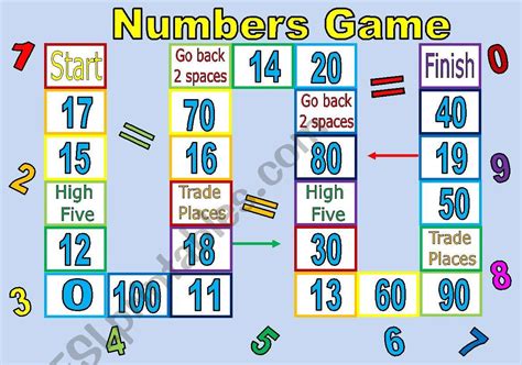 Number Games Printable