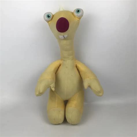 Sid Ice Age Continental Drift Plush Stuffed Animal Toy Yellow Sloth