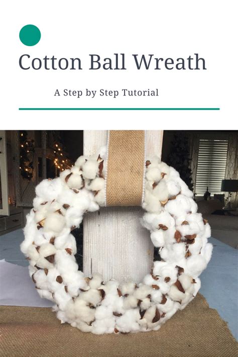 Cotton Ball Wreath Tutorial Our Crafty Mom