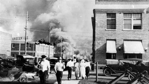 A #blackhistorymonth meme suggests that the 1921 tulsa race riot has been kept out of history texts. Renegade Eye: Tulsa OK 1921: US Government Bombs US City