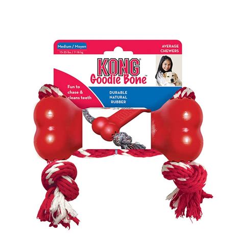 Kong Goodie Bone With Rope Medium Superpet Ltd Superpet Limited