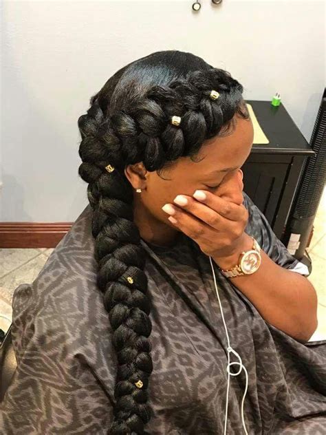 Braided Ponytail Hairstyles For Black Hair With Weave - 120 Versatile Braided Ponytail Styles | Trendy to Traditional