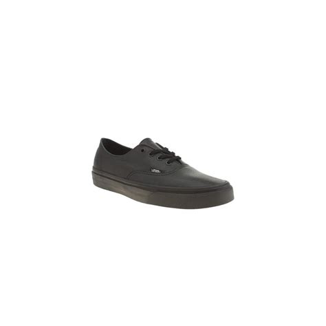 Vans Authentic Decon Blackblack Leather Vans Shoes And Boots From