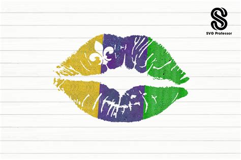 Mardi Gras Lips Graphic By SVG Professor Creative Fabrica